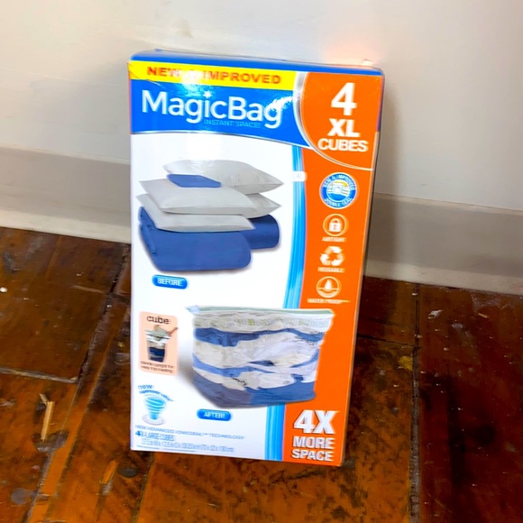 NIB MAGIC BAG 4XL CUBES FOR 4X MORE SPACE- SPACE SAVER BAGS REUSABLE - Picture 1 of 7